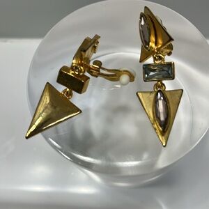 clip non pierced ears worn pitting  stones look real but not sure